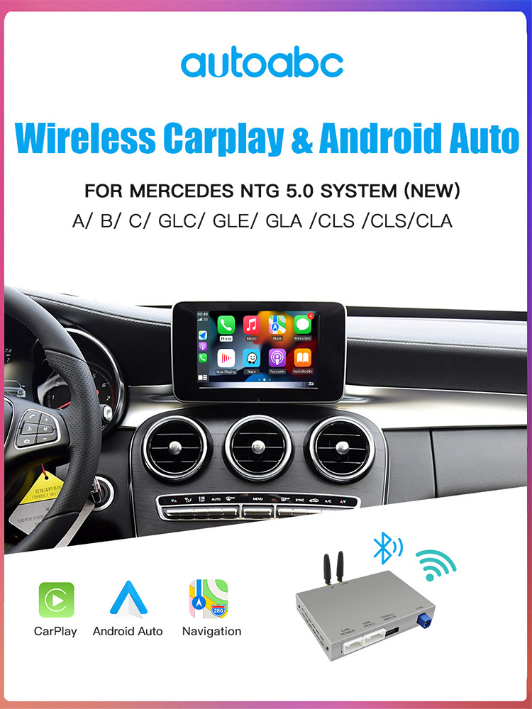 For Mercedes-Benz NTG5.0/5.1/5.2 Wireless CarPlay Android Auto