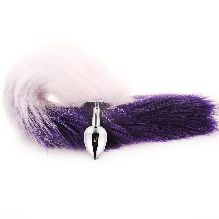 Faux Fur Fox Cat Tail Roleplay Stainless Steel Plug Fancy Dress Butt