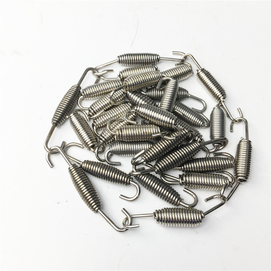 6PCS Stainless Steel Motorcycle Exhaust Pipe Holding Spring Hook Muffler Hanger