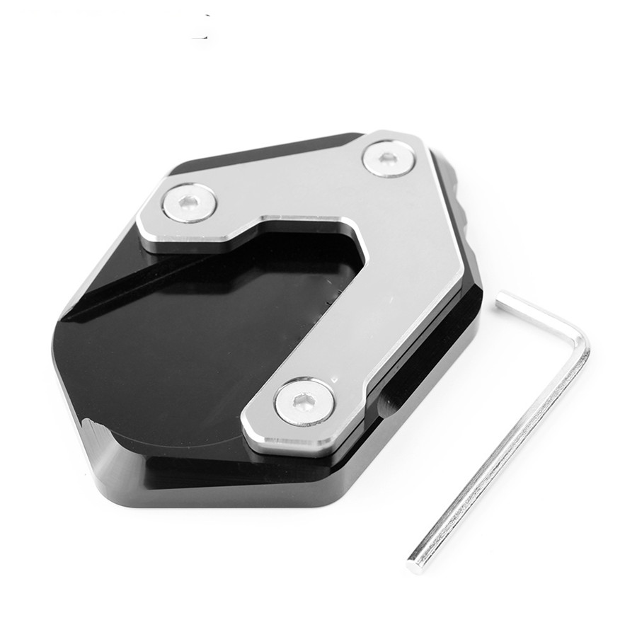 Black New Motorcycle Accessories motorbike Side Stand Enlarger Kickstand Extension Plate for BMW R1200GS LC 2013-2018 Not for R1200GS Adventure LC