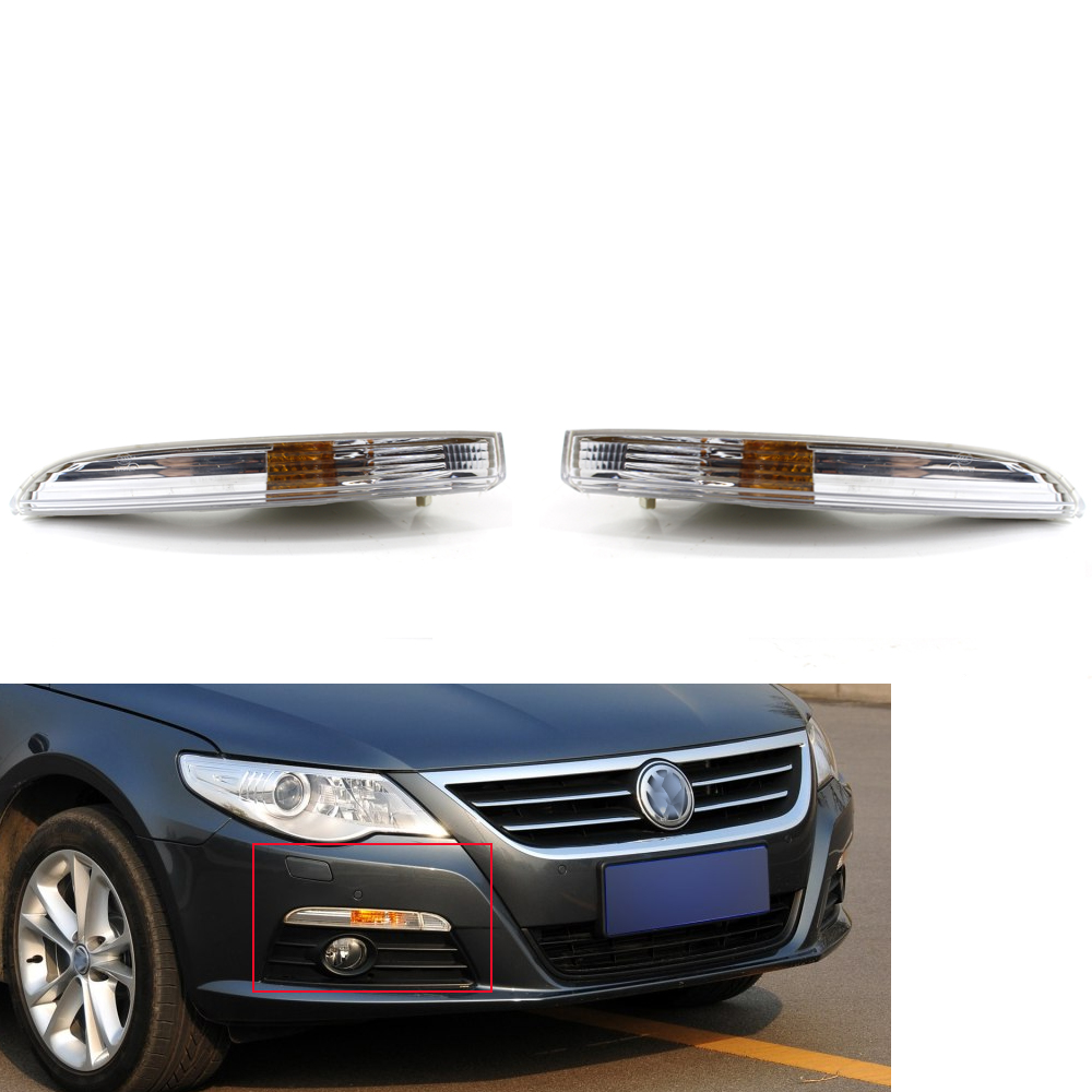 LR Fit For VW Passat CC 20092012 Front Corner Signal Clear Amber Light eBay