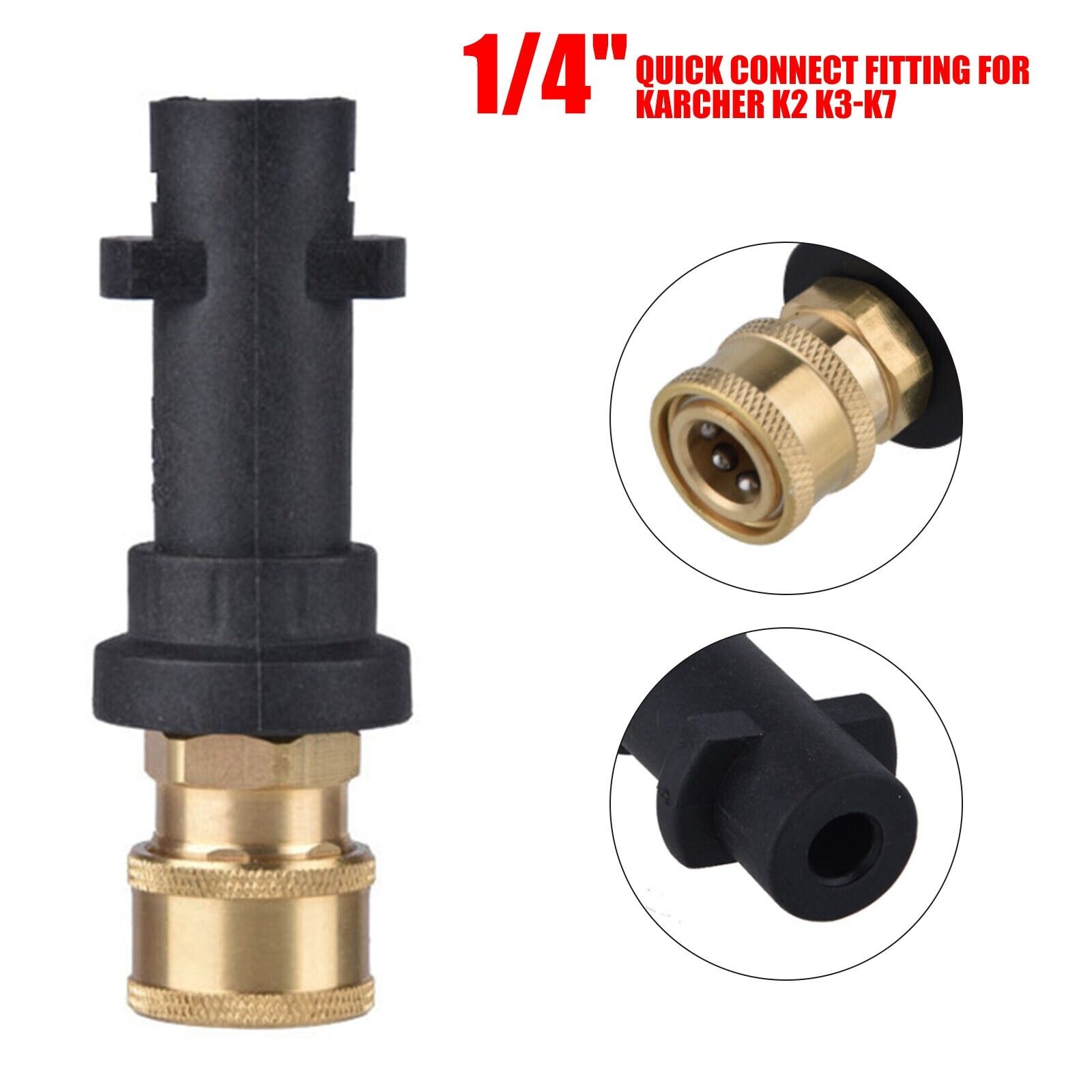 AIM Tools Adapter Für Kärcher Hochdruckreiniger – Wandelt T-Clip In 1/4" Schnellkupplung, Bis 2000 PSI