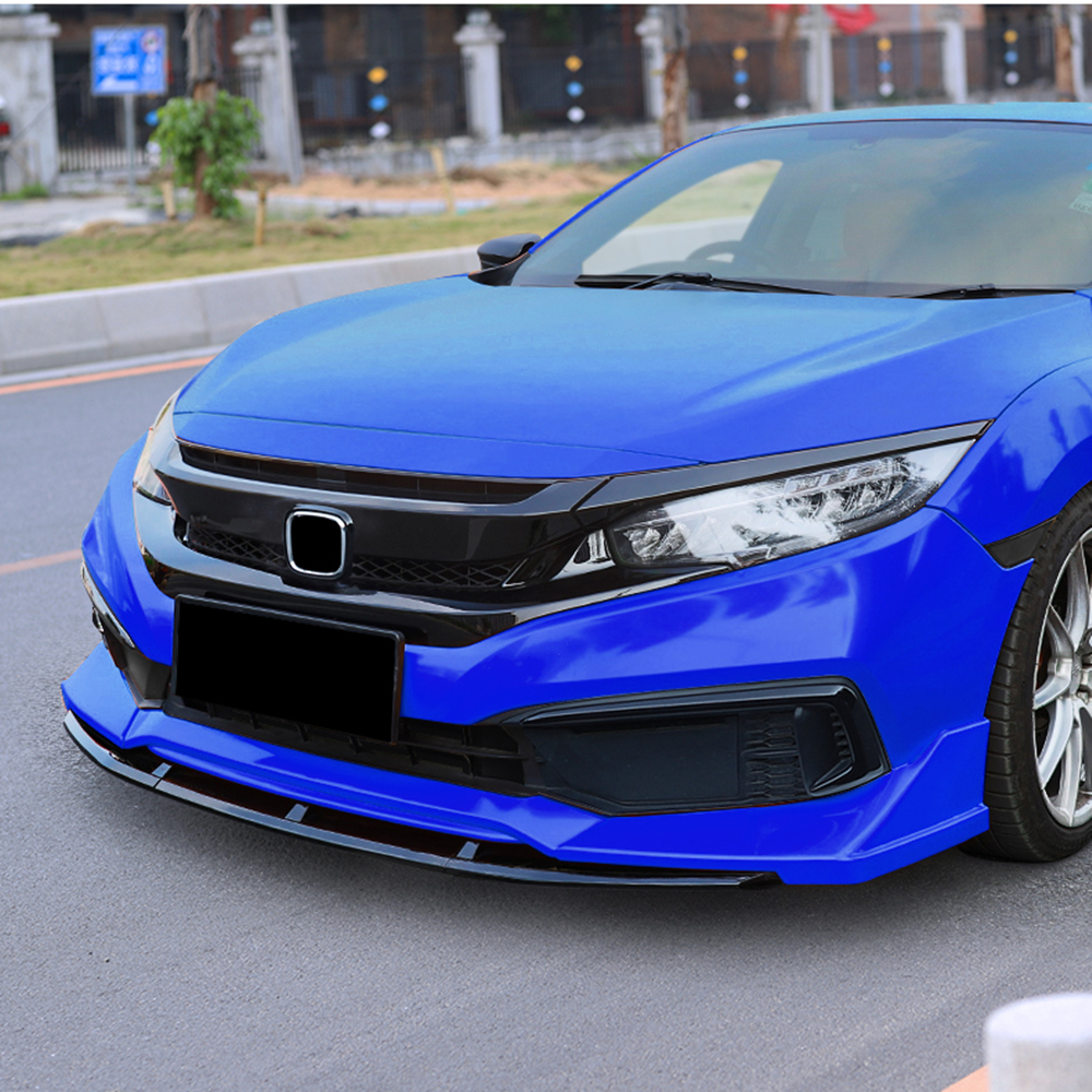 For Honda Civic 10th Gen 2019 2020 Blue Front Bumper Lip Body Kit ...