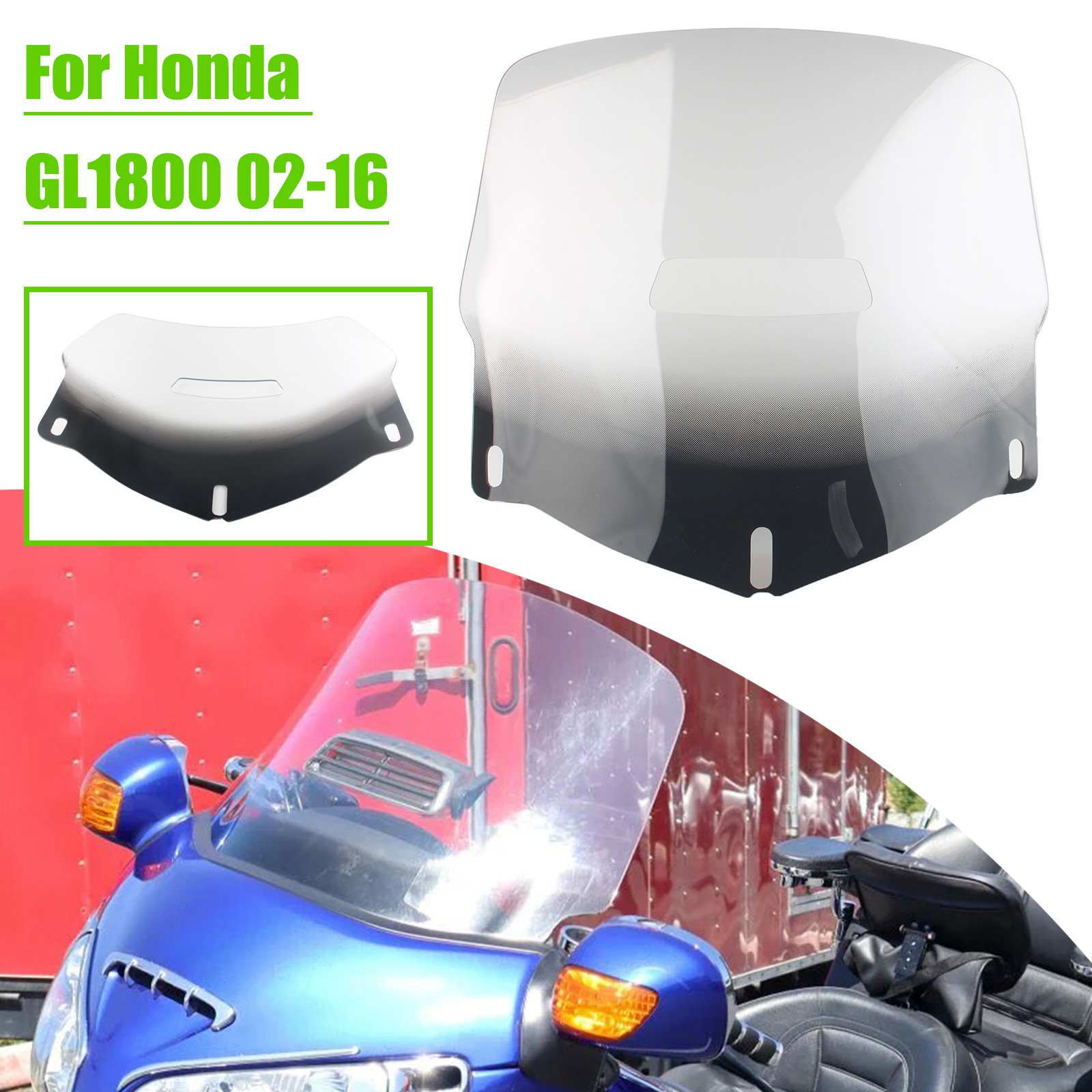 thumbnail image 2 of Motorcycle Smoke Windshield Windscreen Air Vent For Honda Gold Wing GL1800 F6B 2 2 of 11