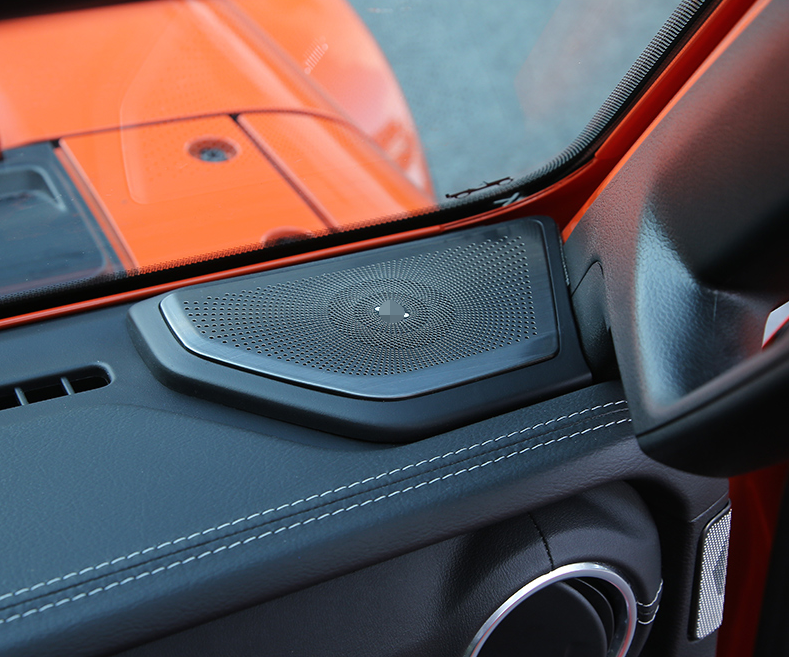 Fit For Jeep Wrangler JL 20182020 Black Steel Dashboard Speaker Cover