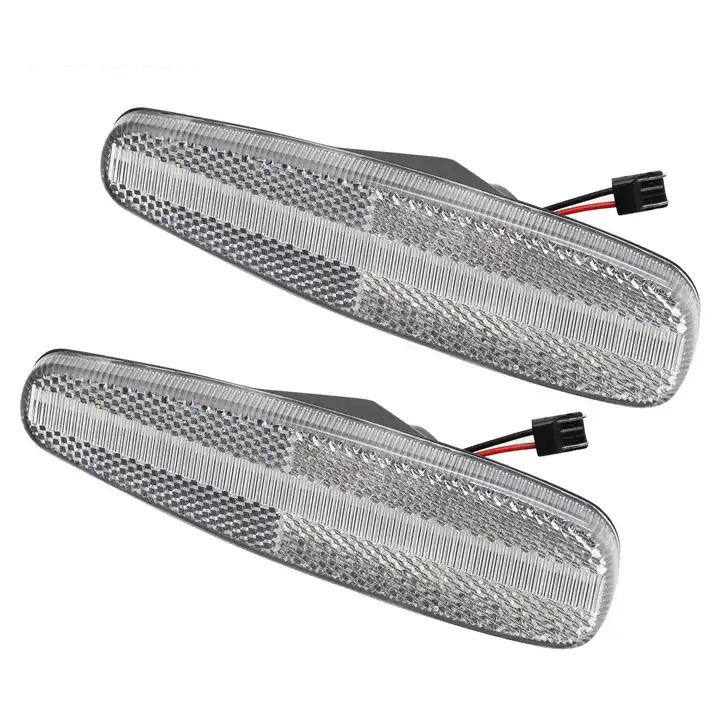Pair Clear LED Side Marker Light Lamp For Nissan 240SX Silvia S14