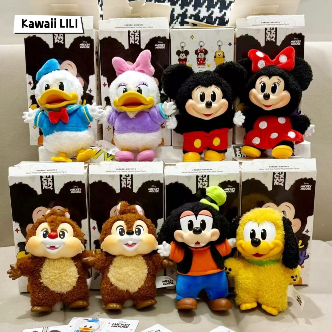 Mickey Family Cute Together Series Plush Pendant Toy Blind Box