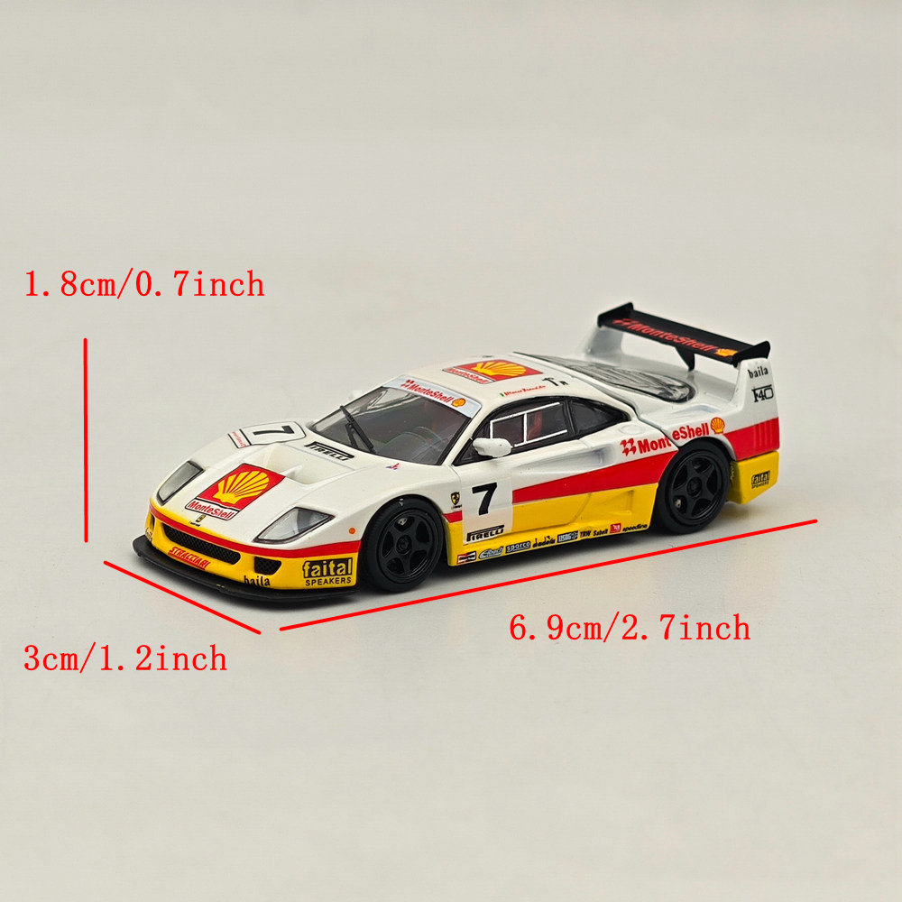 1/64 SH Ferrari F40 LM #7 Racing Sports Model Legend Series Open