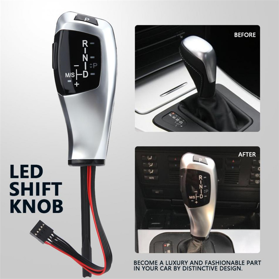 Auto LED Schaltknauf Automatik Schalthebel für BMW E46 E60 ...