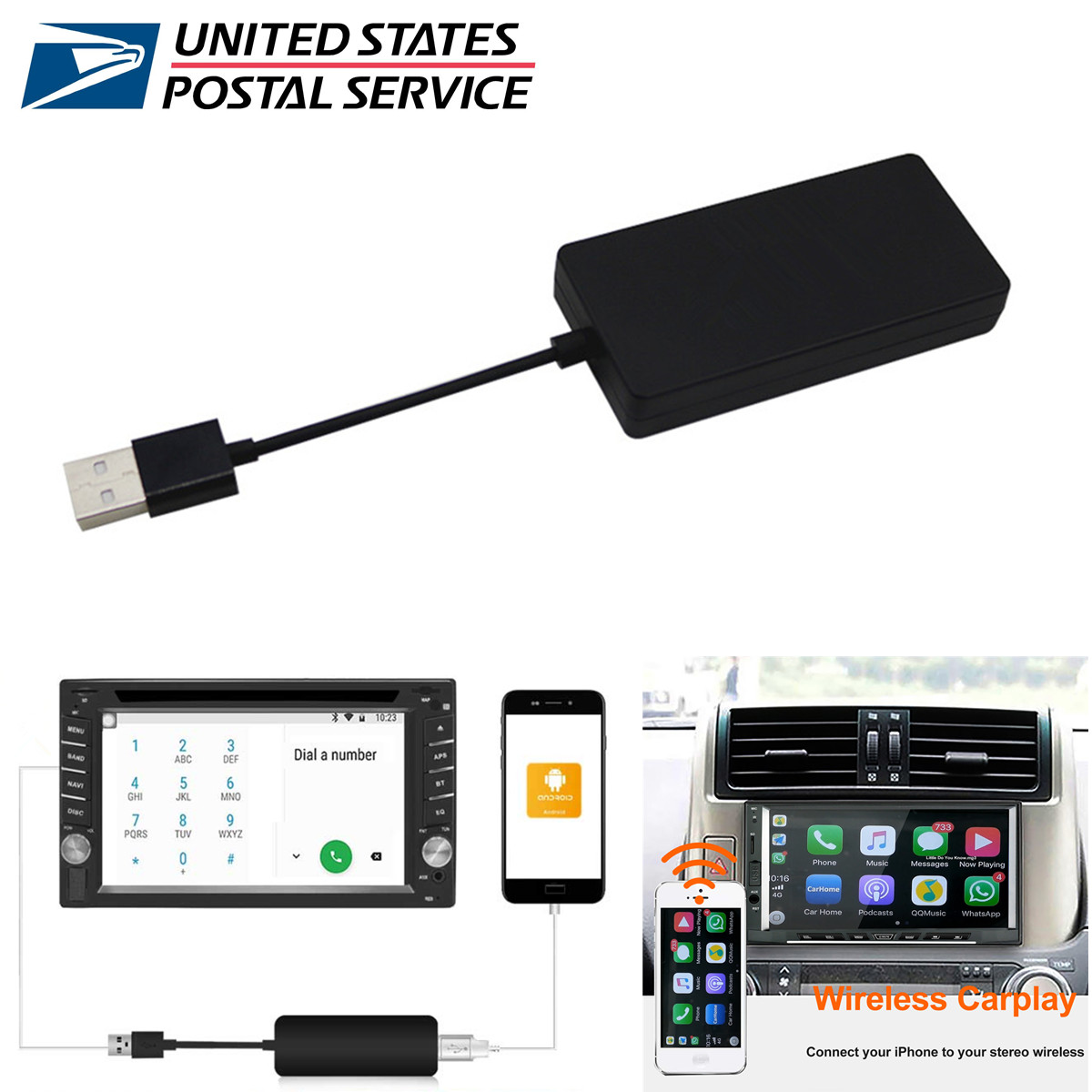 USB Apple CarPlay Dongle Wireless Smart Link for Car ...