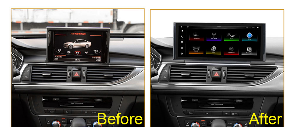 For Audi A6 2012-2018 Touch Screen Carplay A7 C7 Android 13