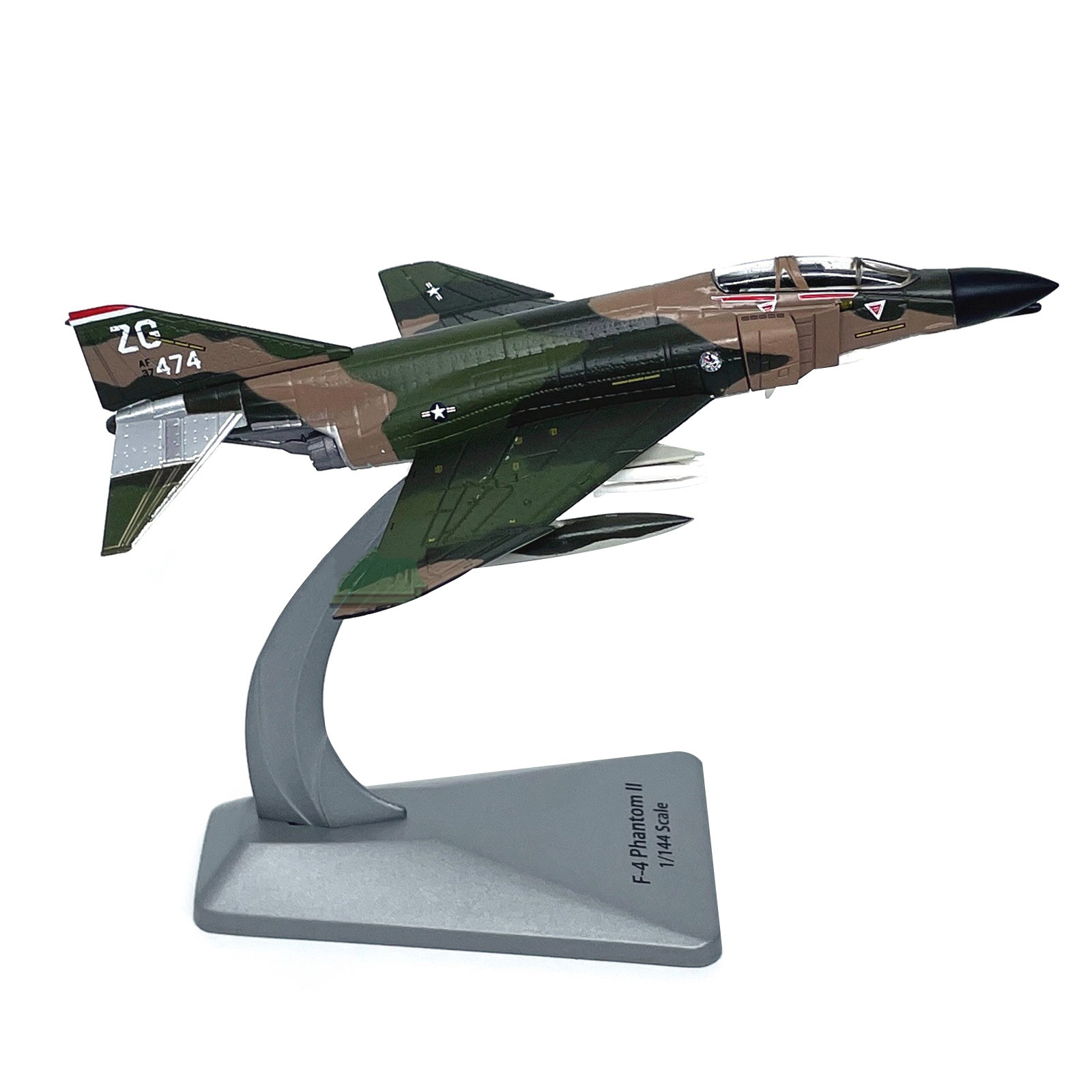 1/144 Scale 14cm Diecast Alloy USAF F-4 Phantom II Fighter Model