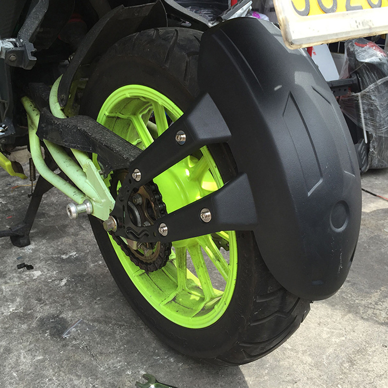 Universal Motorcycle Rear Fender Mudguard,Plastic Motorbike Tire Wheel Cover Hugger Mudflap Splash Guard