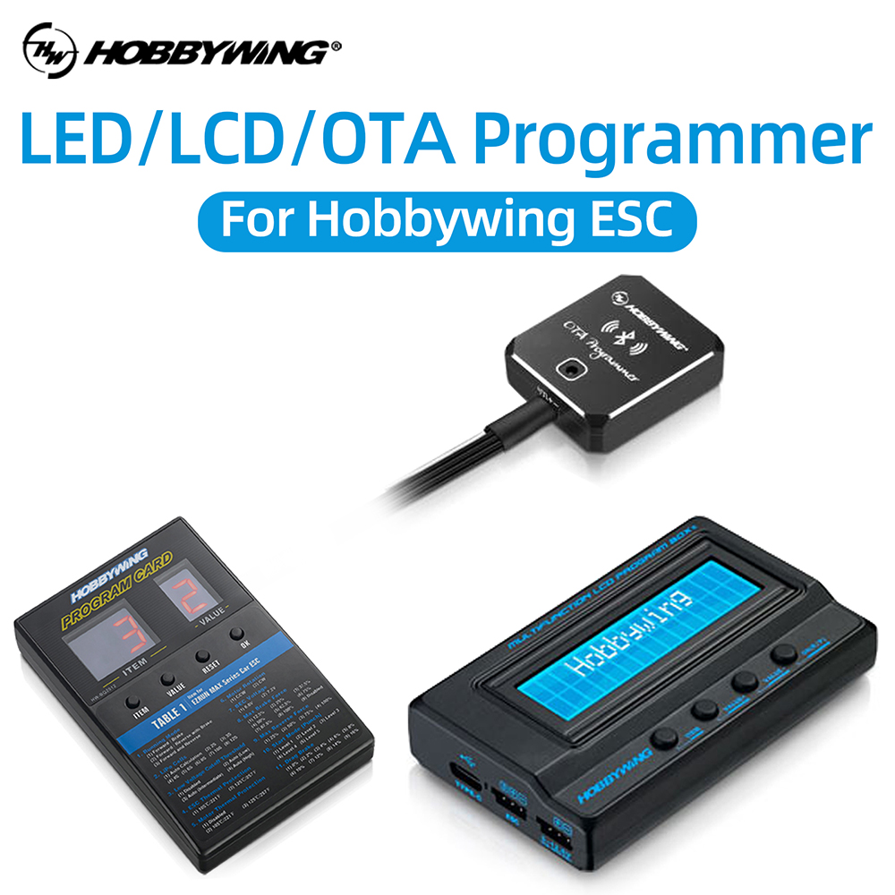 HOBBYWING Program Card LCD/LED/OTA Brushless ESC Programming Box