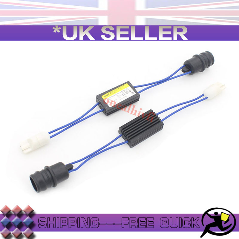 T10 Canbus Led Resistor Warning Canceller Decoder 501 W5W Lights Error Eliminate pack of 2