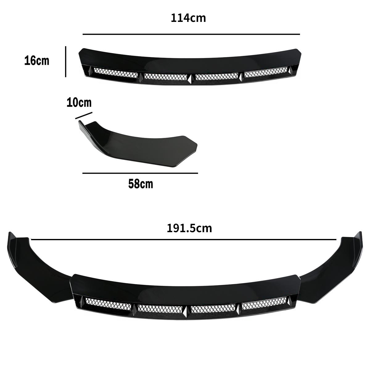 Front Bumper Lip Spoiler Splitter Diffuser Body Kit Tuning ABS Canard Lip Protector Cover For Bmw 3 Series G20 G21 G28 2019 2022