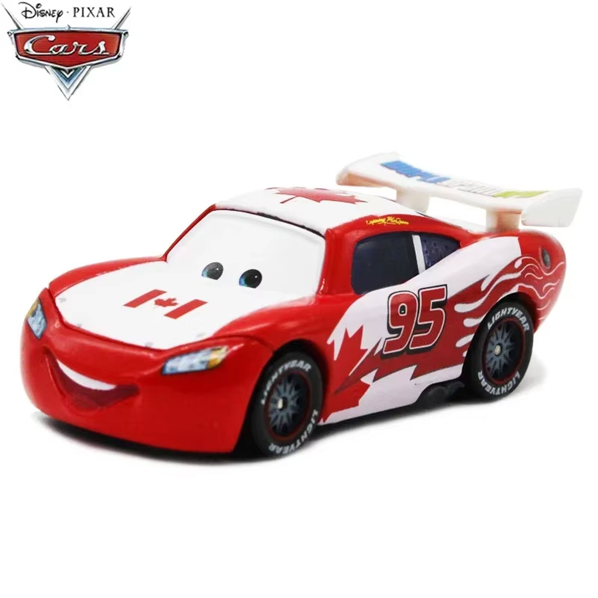 Disney Pixar Car Canada NO.95 Lightning McQueen 1:55 Diecast Model