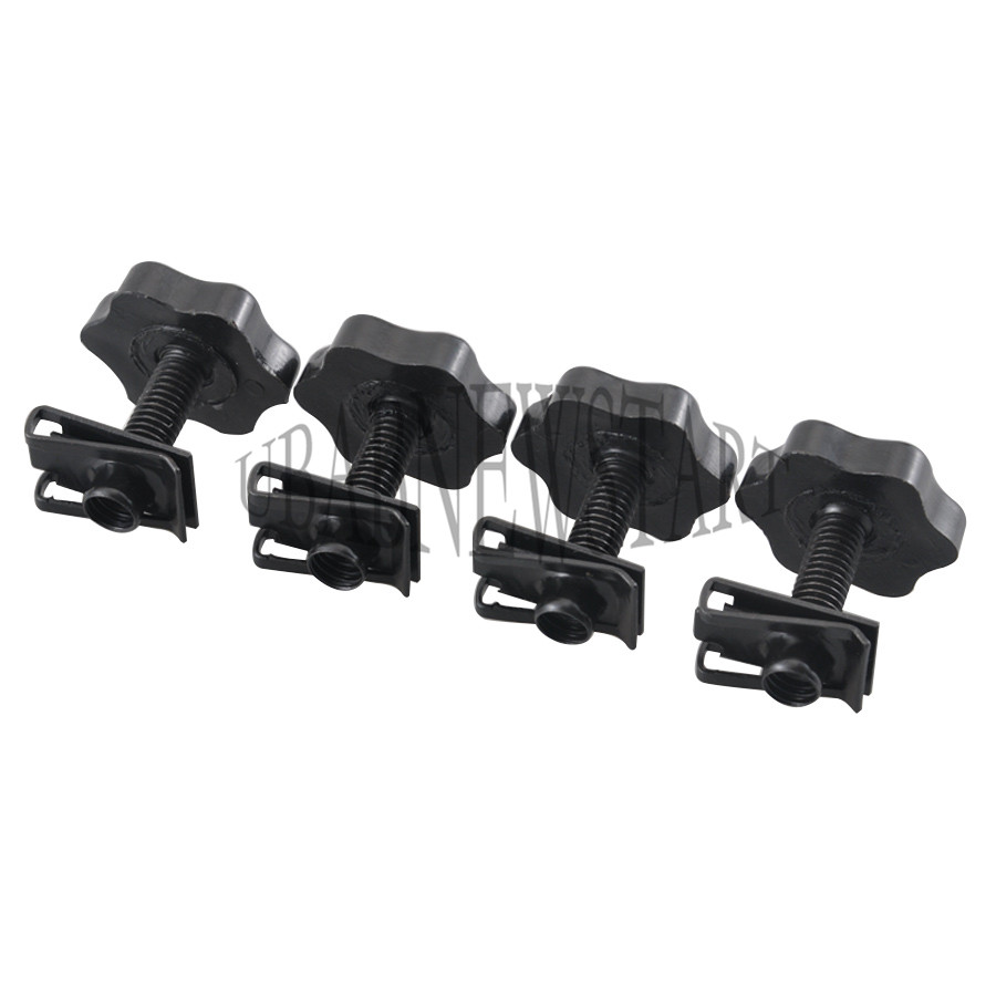 4pcs Quick Release Black Saddlebag Anti-Theft Screw for 93-2016 all Touring FLT