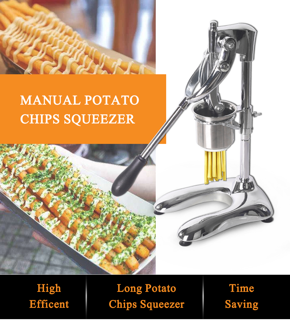 30cm French Fries Press Long Chips Machine Vertical Manual French Fries  Squeezer