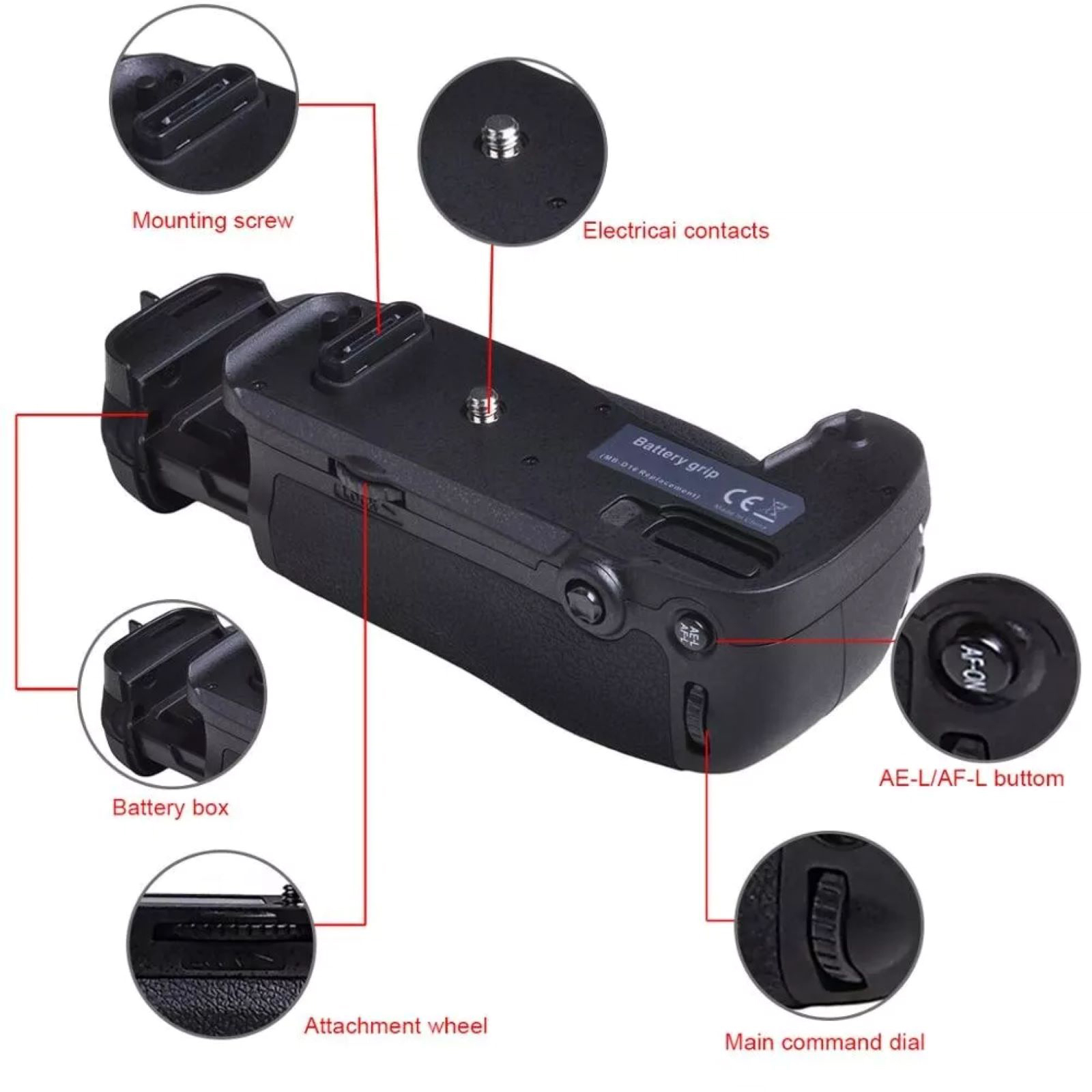 New MB-D16Vertical Battery Grip Replacement For Nikon D750 Cameras