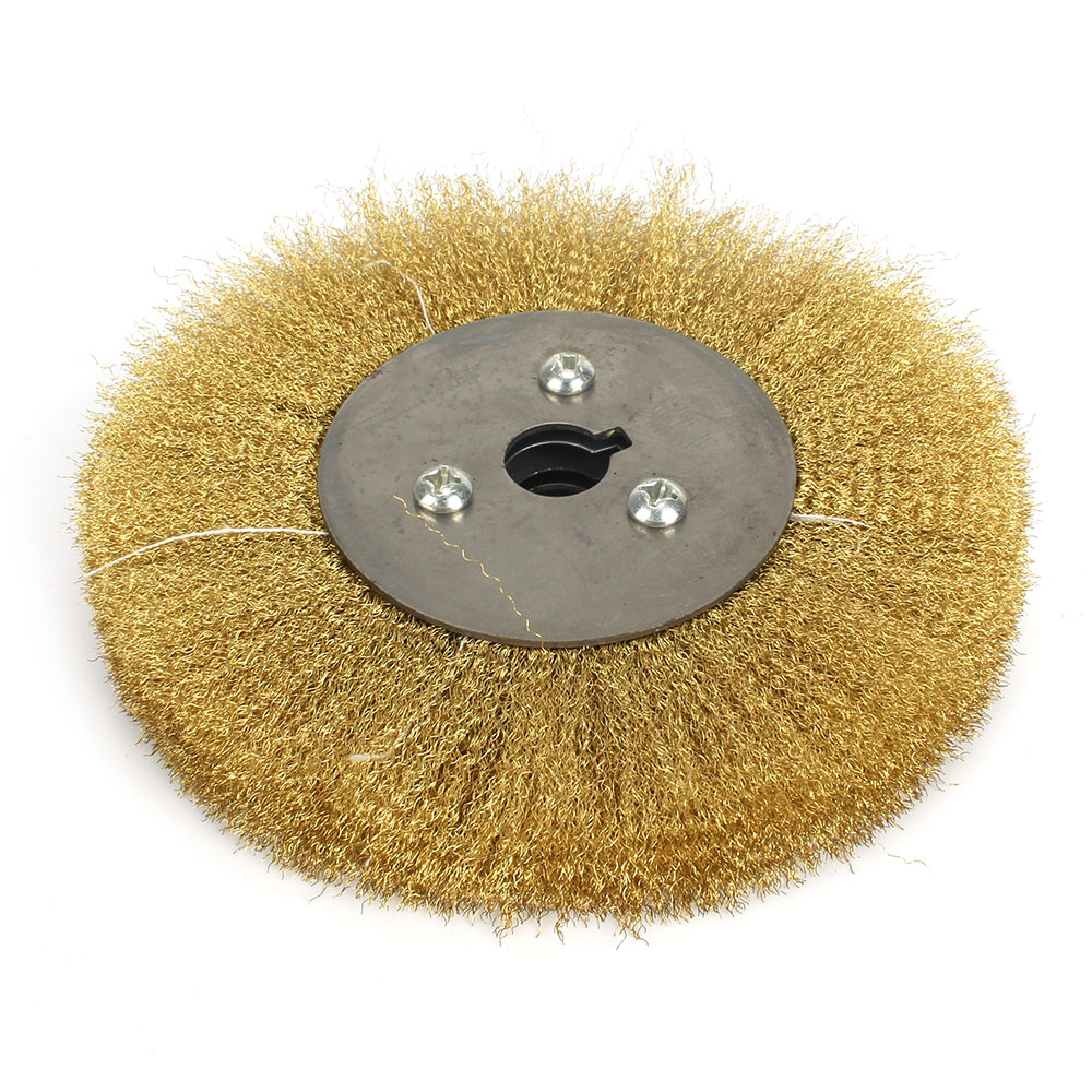 150mm Soft Brass Wire Wheel Pure Copper Brush For Bench Grinder Metal
