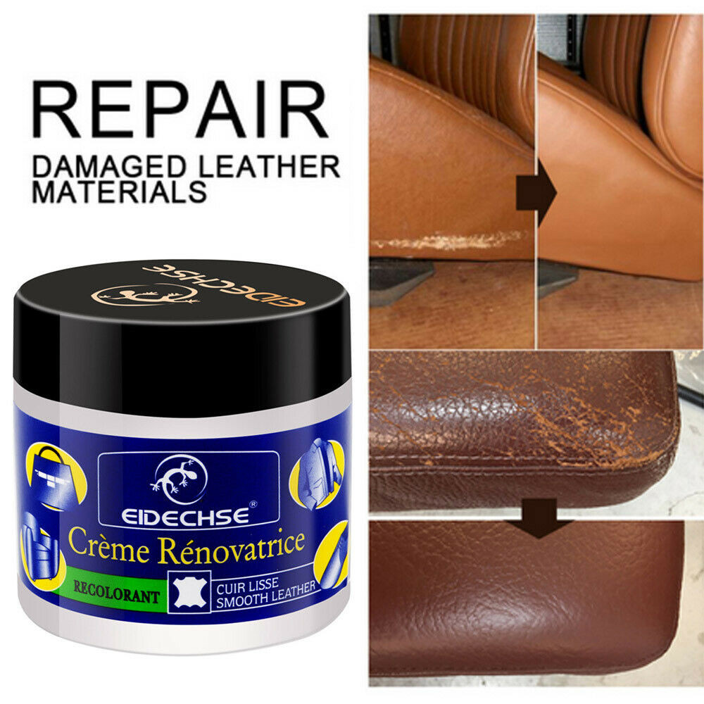 Leather Filler,Leather Crack Scratch Repair,Leather Filler for Filling or  Repairing Holes,Car Leather Repair Kit,Leather Scratch Remover,Easy Step by