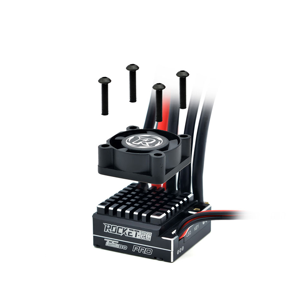 Rocket-RC Supersonic 390 Sensored Brushless Motor 80A ESC for 1/12