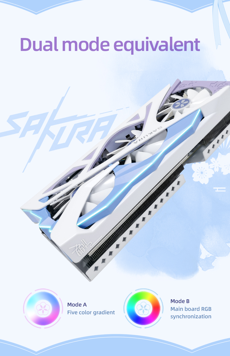 NVIDIA YESTON RTX4070 Ti SUPER - Sakura 16G/256bit/GDDR6X