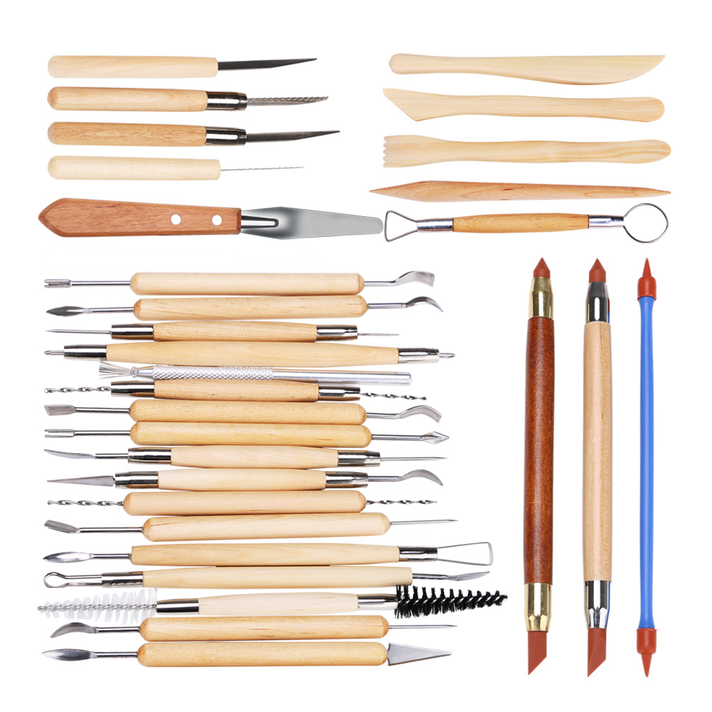 6pcs Wax Clay Soap Carvers Modelling Carving Sculpting Pottery Craft Tools Set