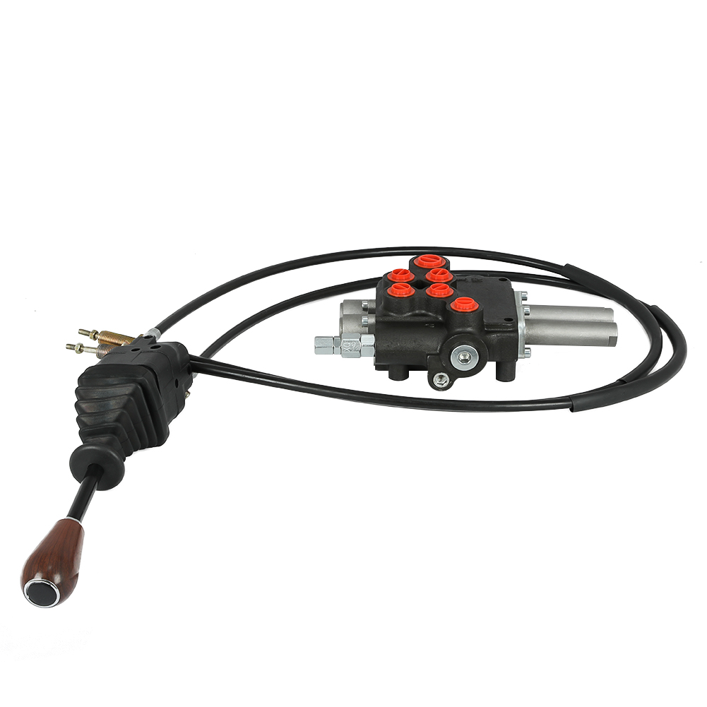 Joystick Cable 2 Cables Remote Control Valve Kit w/2 Spool Valve 80lpm ...