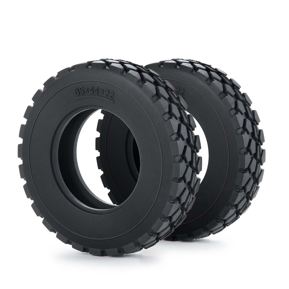 4PCS Rubber Tre Tyre 83mm*22mm for 1:14 RC Tractor Truck Car On Road