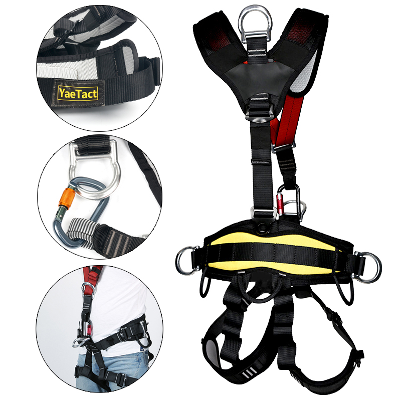 Safety Rock Climbing Fall Protection Full Body Harness Kids Professional Belt