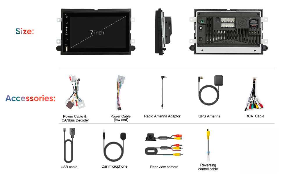 car radio complete installation kit for Ford F-150 2004-2008 Escape Expedition Focus Mustang