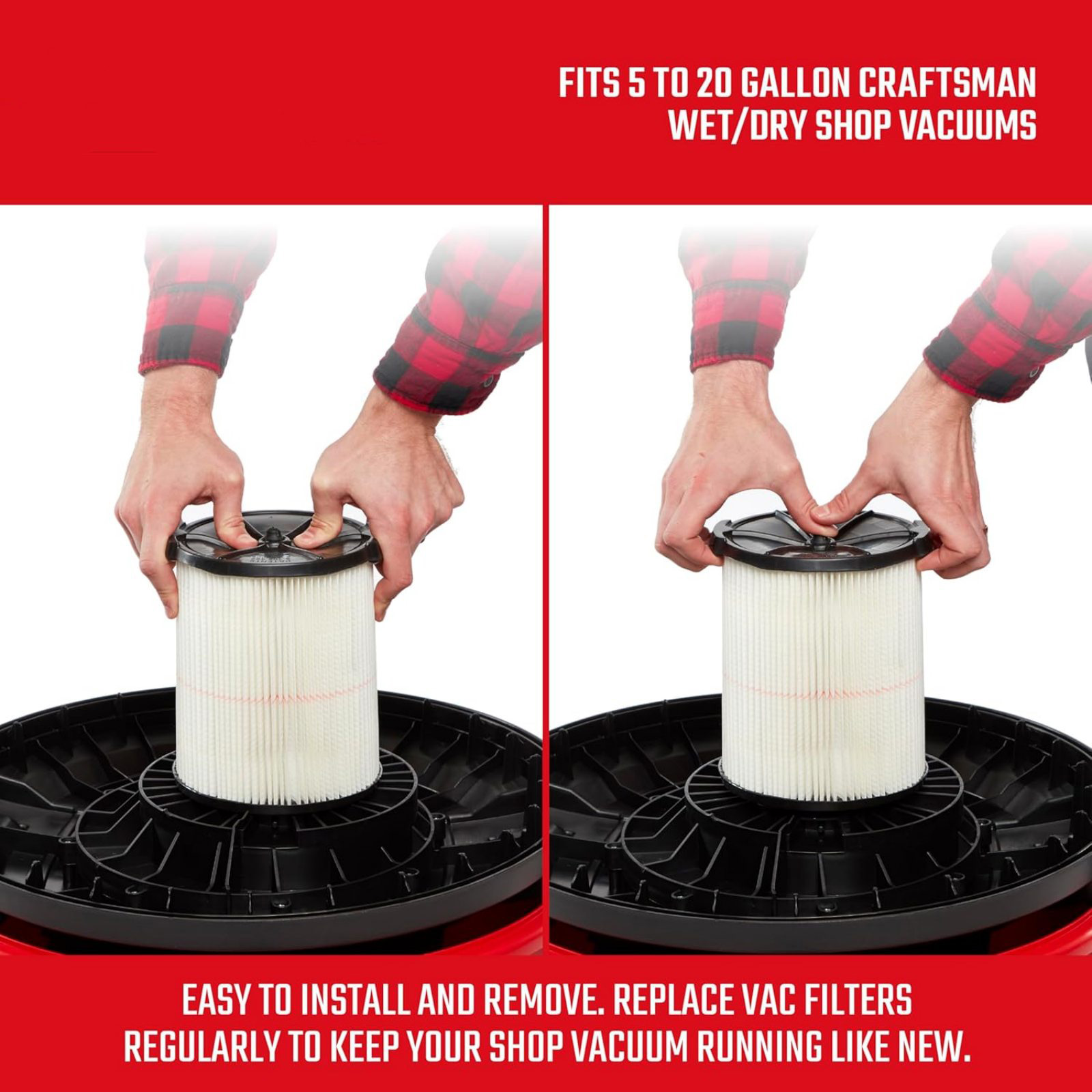 CMXZVBE38754 Vacuum Cleaner Filter For Craftsman Vacs Made 1988