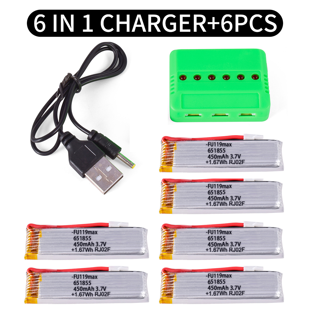 3.7V 450mAh Lipo Battery Battery for Wltoys K110 K110s Helicopter
