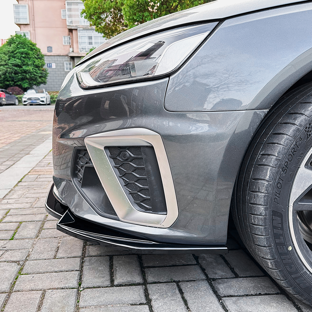 Spoiler Avant Pour Audi A1 2023-2025 – ABS Fibre Carbone Rouge, Style Sportif Et Protection Renforcée