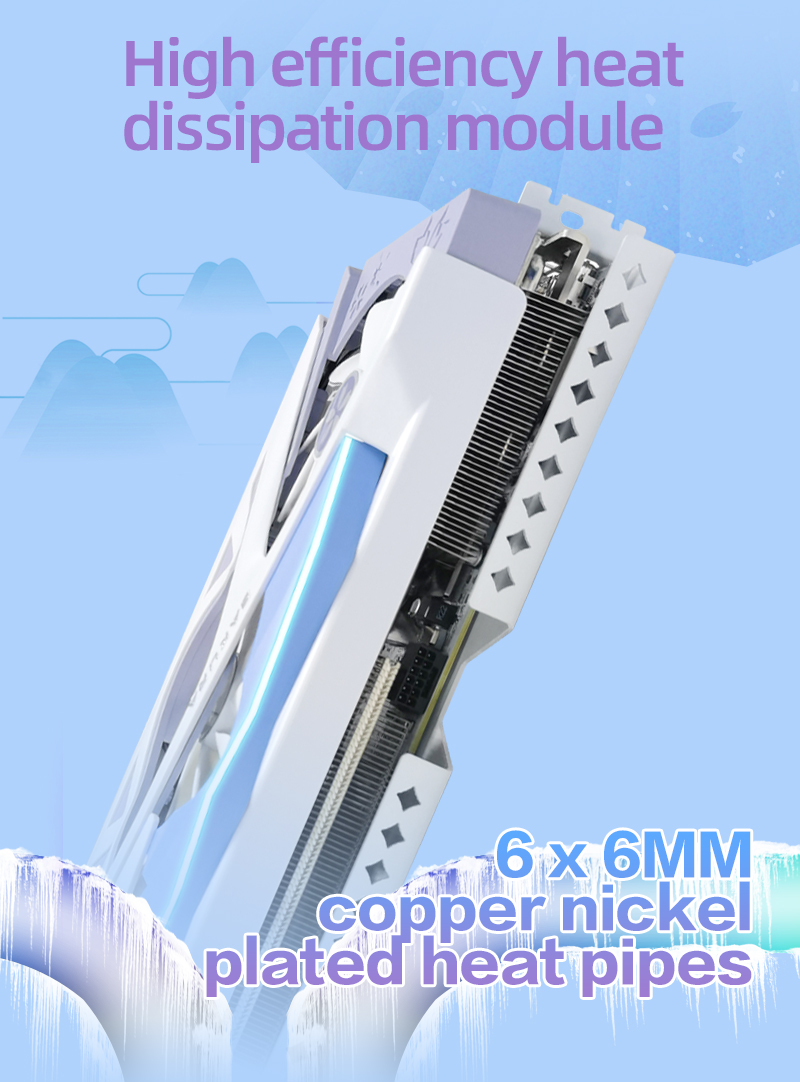 NVIDIA YESTON RTX4070 Ti SUPER - Sakura 16G/256bit/GDDR6X Ray