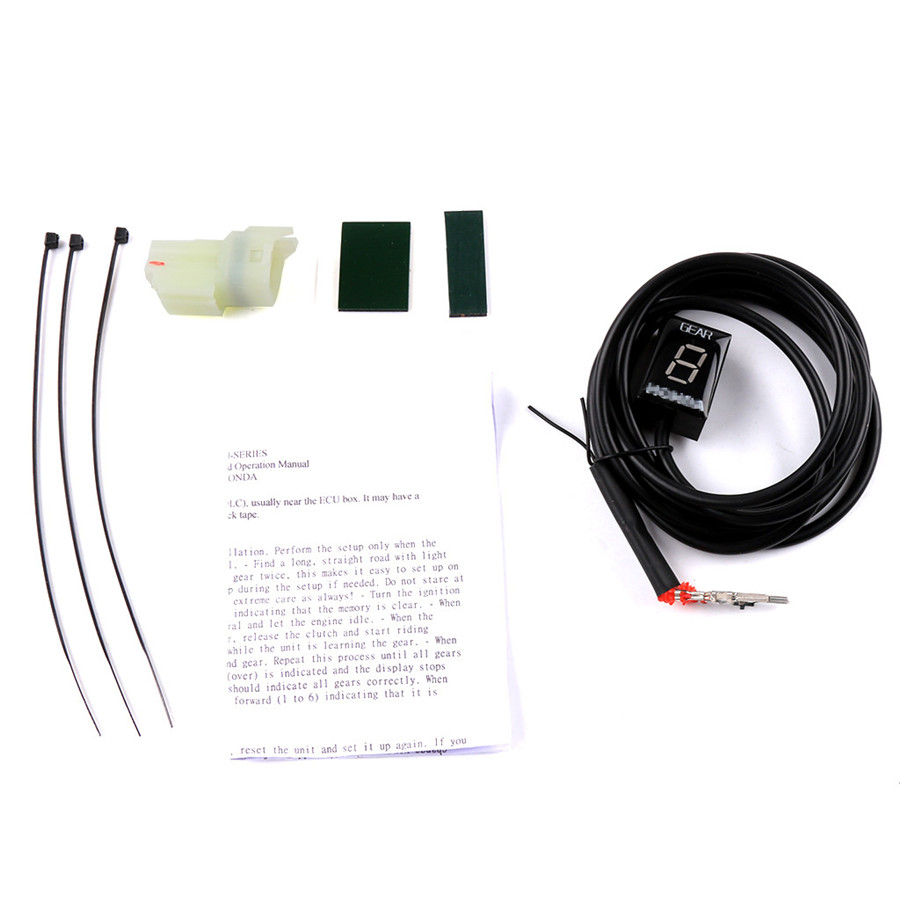 Old Year Model, Red IDEA Waterproof Motorcycle Gear Indicator LED Display Plug /& Play for Honda