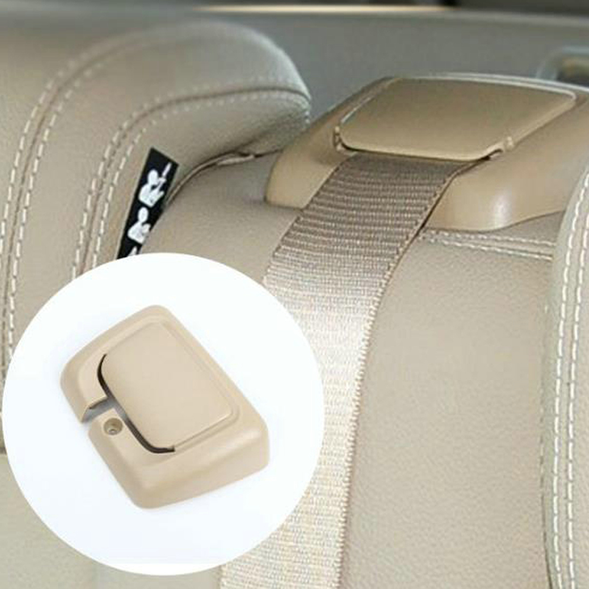 Car Craft Seat Belt Lock Cover Compatible With Mercedes Ml W166