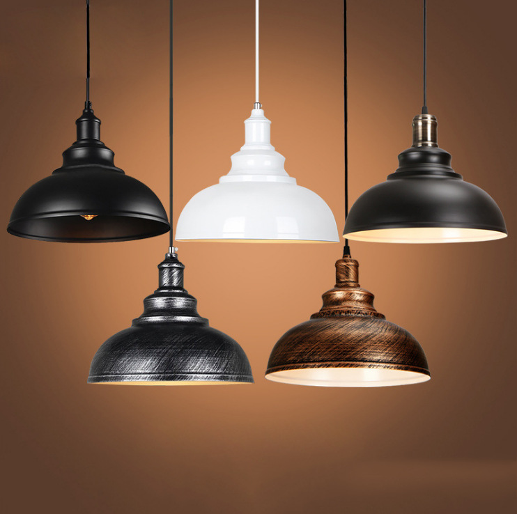 Retro Pot Cover Shape Iron Craft Lamp Shade Pendant Loft Hanging Retro Pot Cover Shape Iron Craft Lamp Shade Pendant Loft Hanging Ceiling Lights