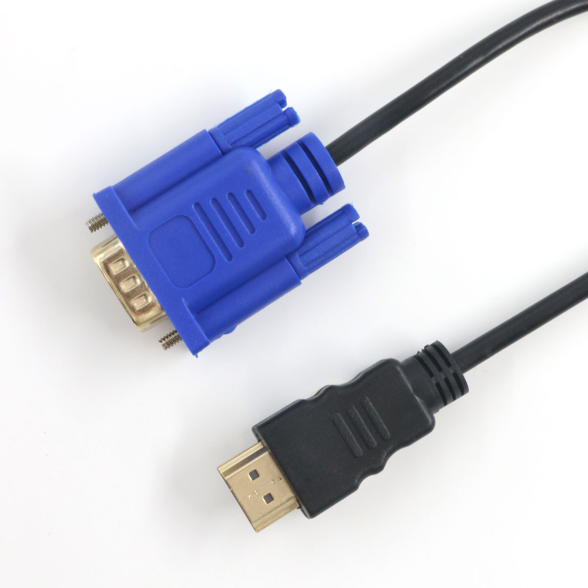1.8m HDMI to VGA Cable HD-15 D-SUB Video Adapter Converter Cable For PC