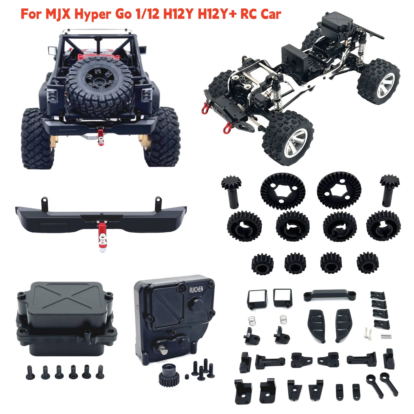 Metal Upgrade Parts for MJX Hyper Go 1/12 H12Y H12Y+ RC Car