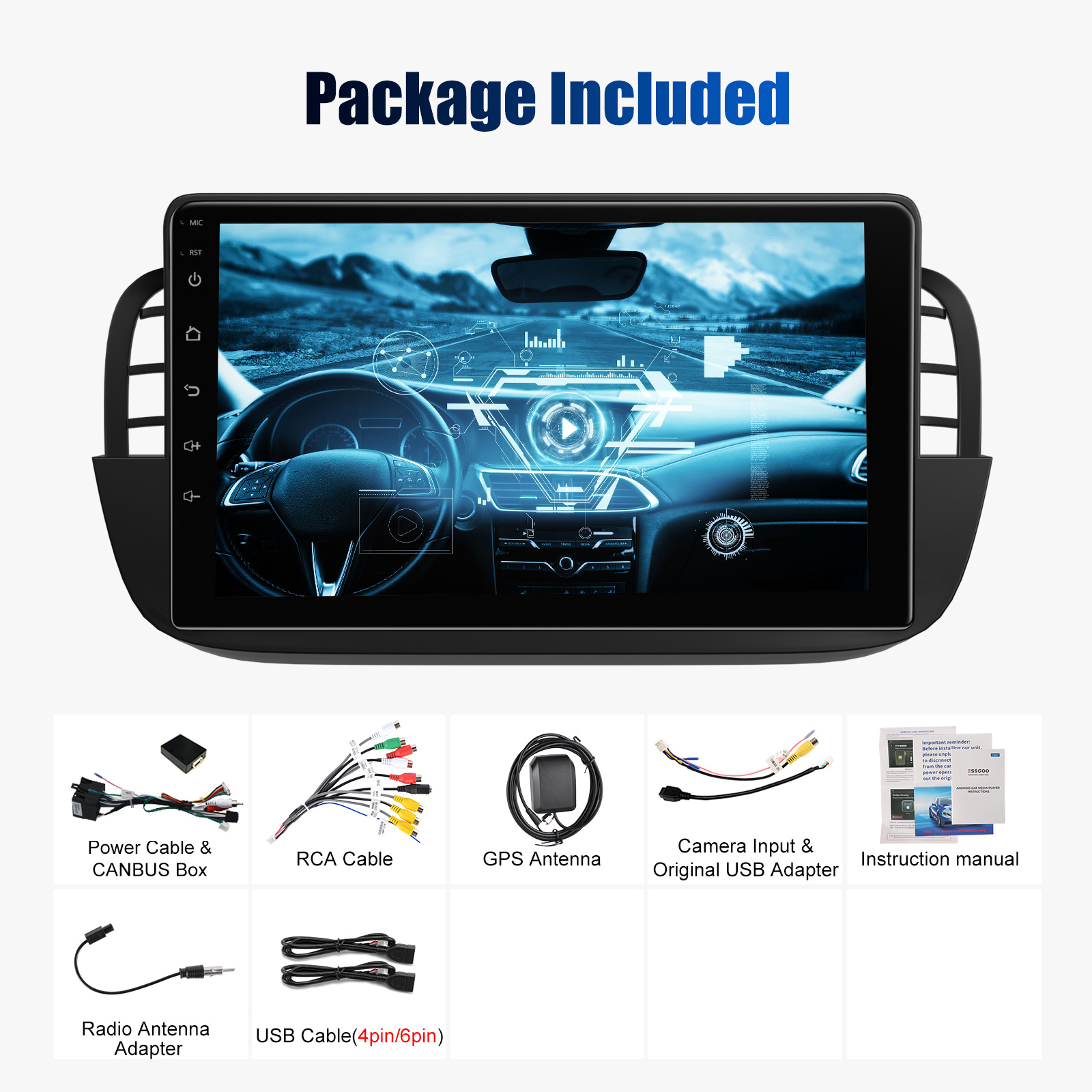 2 Din CarPlay Autoradio | Android Auto