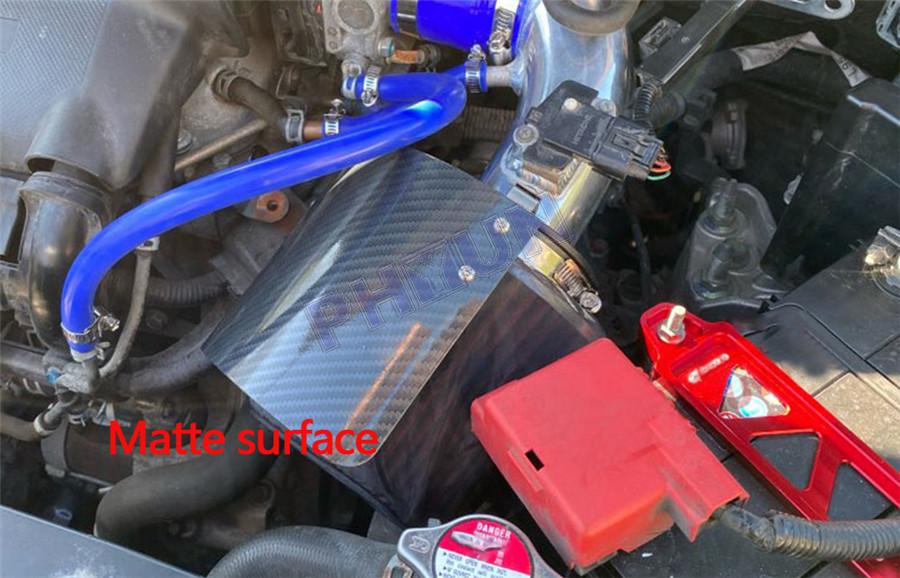 Stainless Steel Car Cold Air Intake Filter Cover Heat Shield 2.5"5.5