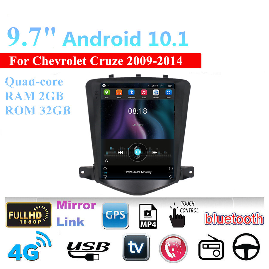 9.7" For 20092014 Chevrolet Cruze Android 10.1 Stereo