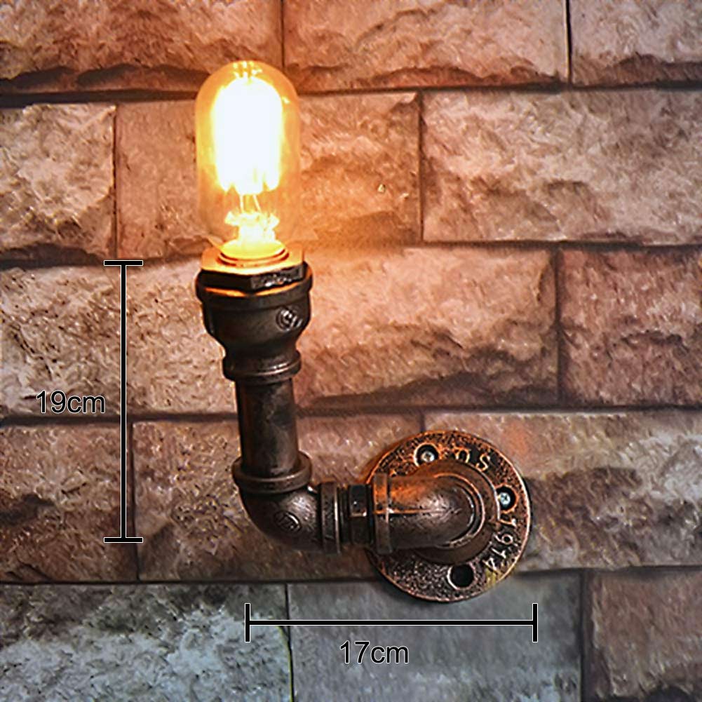 Vintage Retro Wasserrohr Wasserleitung Wandleuchte Wandlampe