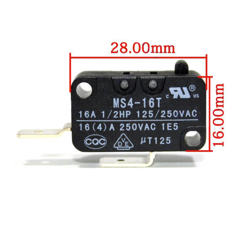 MS4-16T 16A 250VAC Micro Limit Switch Microswitches | eBay